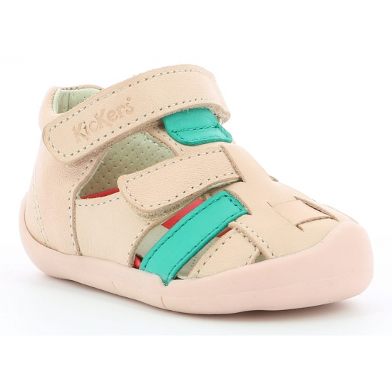 Kickers Wasabou Rose Vert