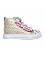 Skechers Twinkle Toes: Shuffle Lite - Quilted Beauties Gold