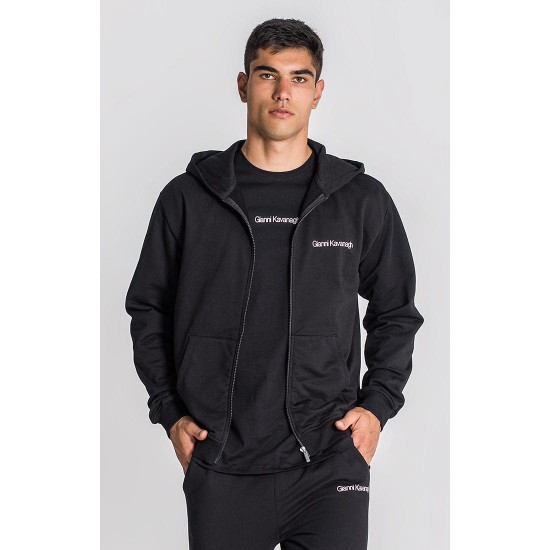 Gianni Kavanagh Black Essential Micro Hoodie Jacket