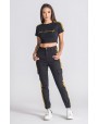 Gianni Kavanagh Black Noble Signature Cropped Tee