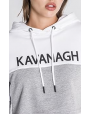 Gianni Kavanagh Grey Block Cropped Hoodie Sweat 